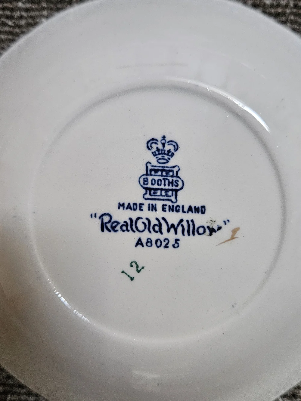 Booths~Real Old Willow~Set Of 5~A8025 Fruit/Dessert Sauce Bowl - 5 1/4”